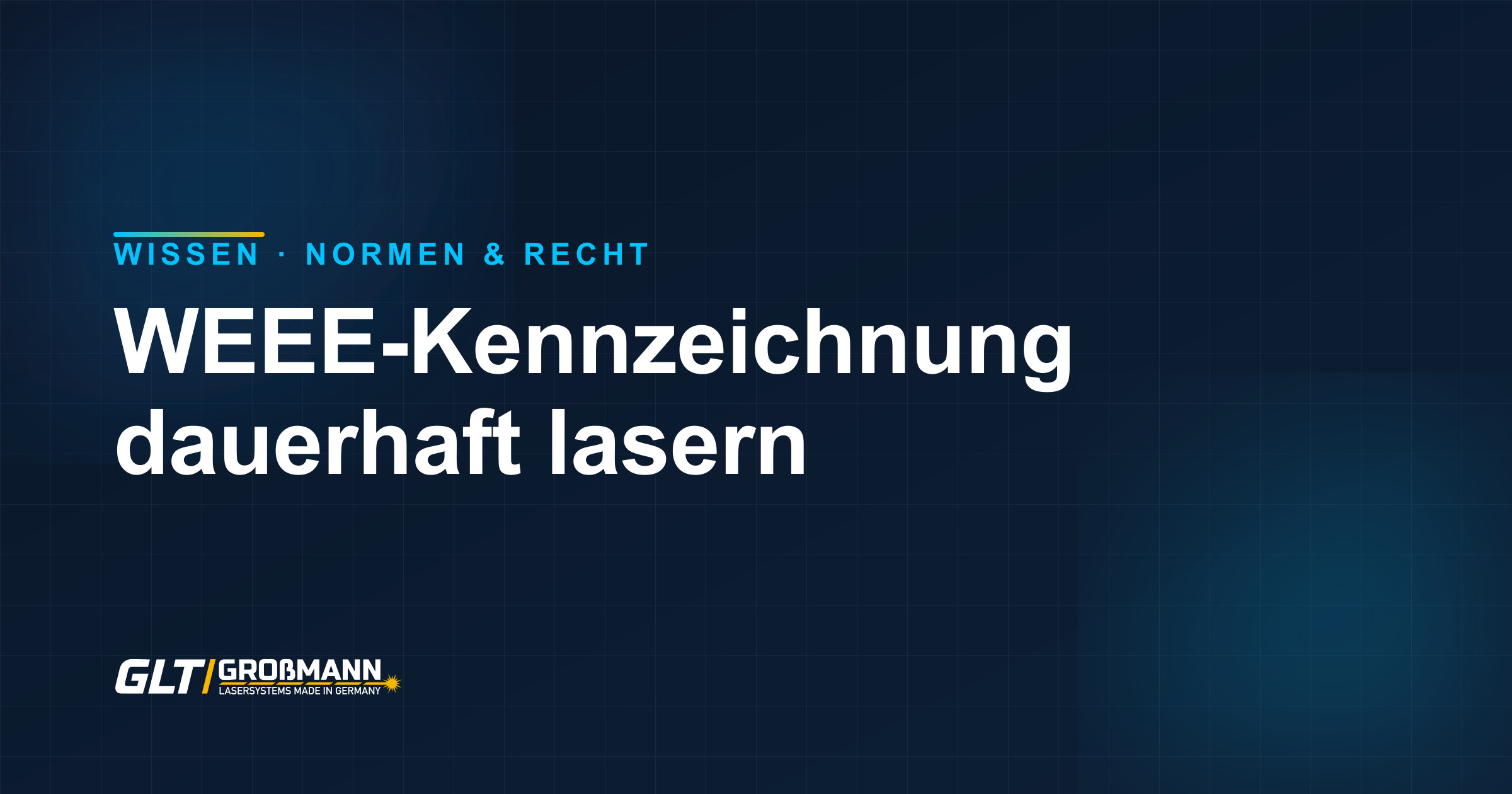 Elektrogerät mit lasergraviertem Symbol der durchgestrichenen Mülltonne nach der WEEE-Kennzeichnung
